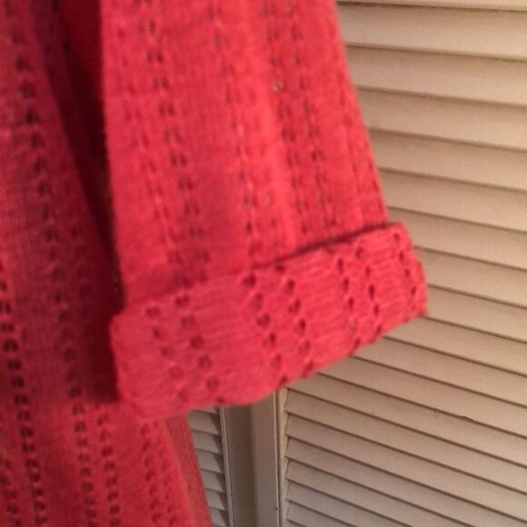 Boho Basic Top with sexy back tie in Coral Red - Picture 4 of 7